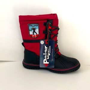 NWT Pajar Canada winter waterproof boots red and black size 6-6.5